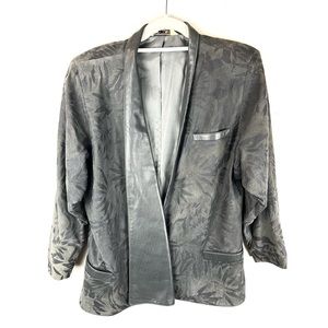 1980 Sibylle Lyn Canada Womens Asymmetrical Leather Jacket shoulder pads Size 8